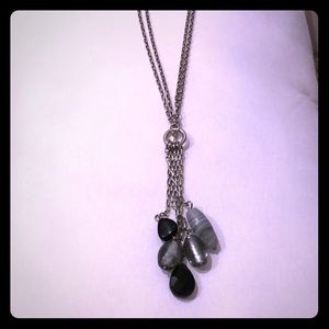 Lia Sophia toggle necklace with glass beads